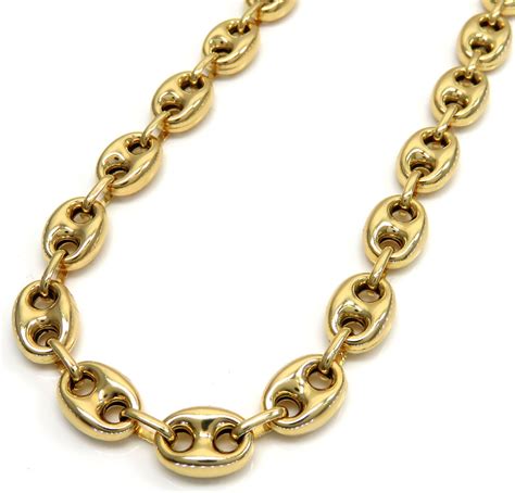 gucci link chain 24 8mm|14k Yellow Gold Gucci Puff Link Chain 24 Inches 8.00mm.